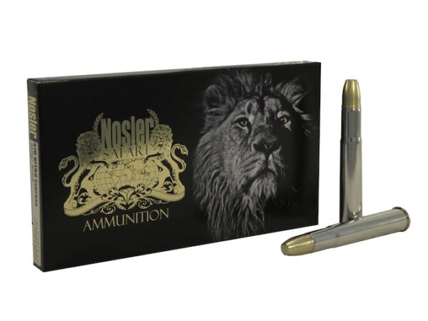 Nosler Safari Ammunition 470 Nitro Express 500 Grain Solid 50 rounds