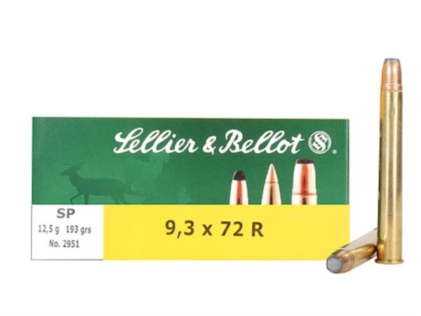 Sellier & Bellot Ammunition 9.3x72mm Rimmed 193 Grain Soft Point 200 round