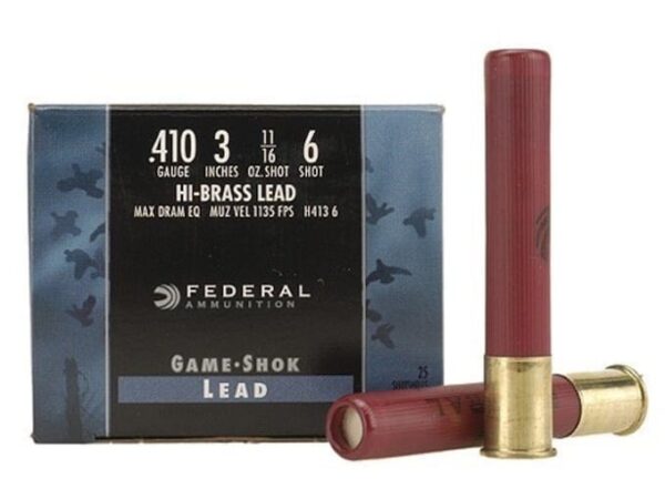 Federal Game-Shok Hi-Brass Ammunition 410 Bore 500 round