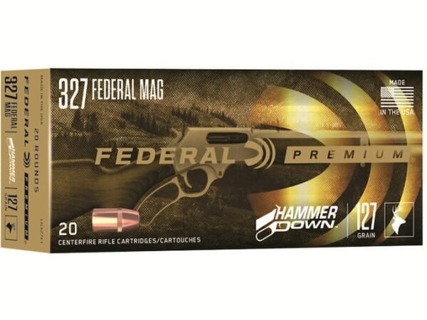 Federal Premium HammerDown Ammunition 327 Federal Magnum 127 Grain Bonded Soft Point 500 rounds