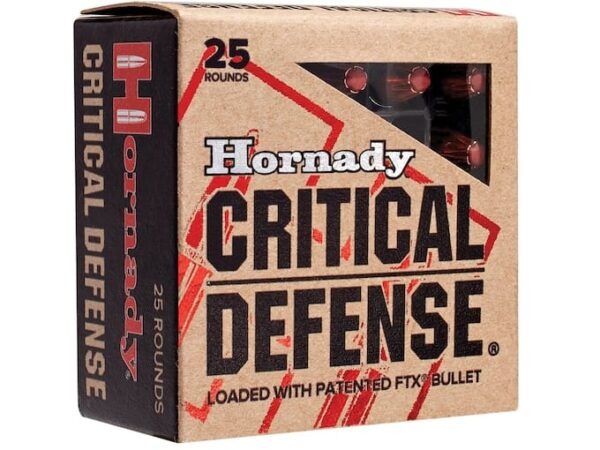 Hornady Critical Defense Ammunition 327 Federal Magnum 80 Grain FTX 500 rounds