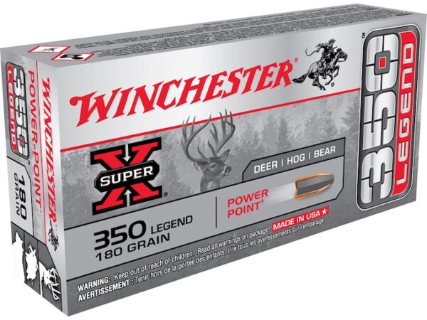 Winchester Super-X Ammunition 350 Legend 180 Grain Power-Point 500 round