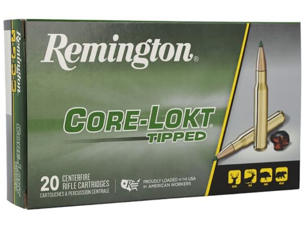 Remington Core-Lokt Tipped Ammunition 7mm Remington Magnum 150 Grain Polymer Tip 500 rounds