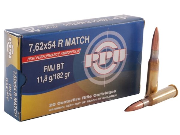 Prvi Partizan Match Ammunition 7.62x54mm Rimmed Russian 182 Grain Full Metal Jacket 500 round
