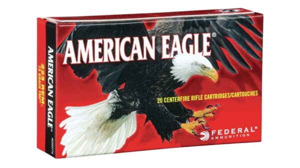 Federal Premium .223 Remington 75 grain Total Metal Jacket 500 rounds