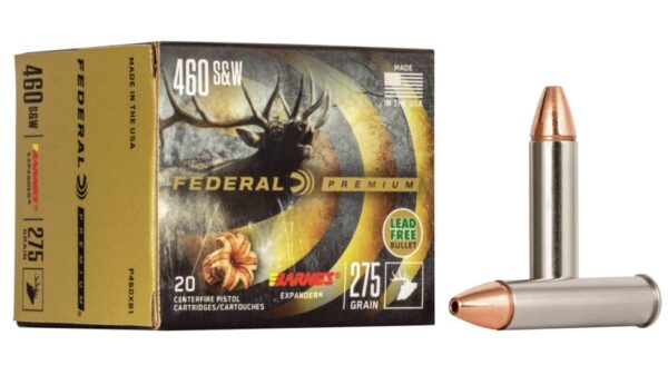 Federal Premium Centerfire Handgun Ammunition .460 S&W 275 grain Barnes Expander 500 rounds