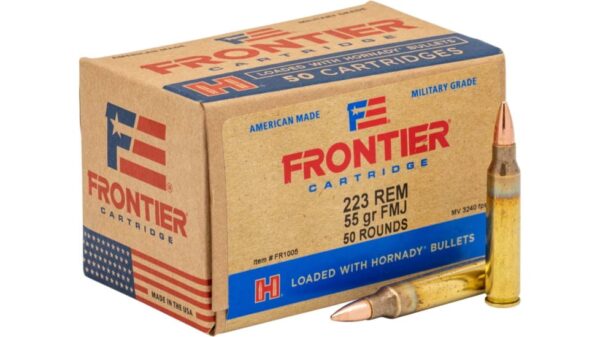 Hornady Frontier .223 Remington 55 grain Full Metal Jacket (FMJ) Brass 500 rounds