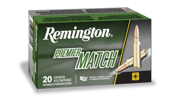 Remington Premier Match Ammunition 223 Remington 77 Grain Sierra MatchKing Hollow Point 500 rounds