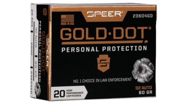 speer gold dot 32 acp ammo